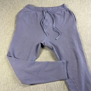 Alo Sweatpants Mens M Purple Joggers Drawstring Fleece Relaxed Lounge Casual